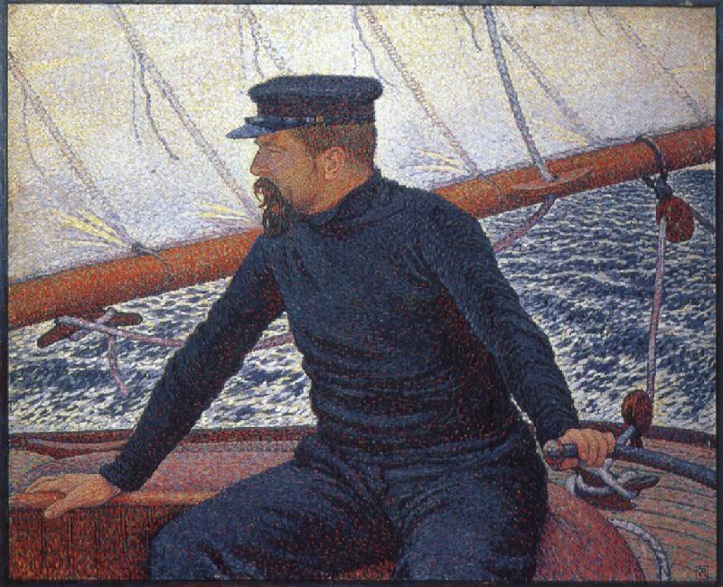 Theo Van Rysselberghe signac on his boat China oil painting art